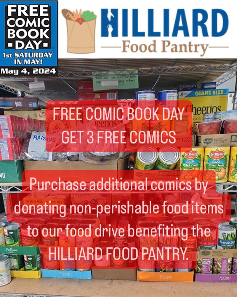 FREE COMIC BOOK DAY FOOD DRIVE