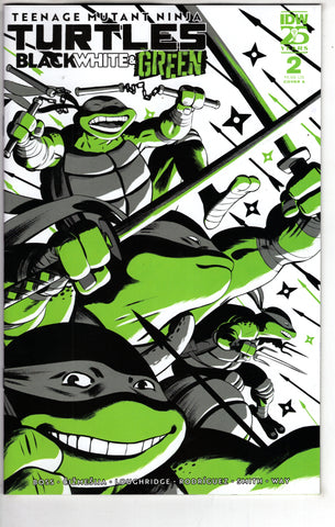 TMNT BLACK WHITE & GREEN #2 CVR A RODRIGUEZ