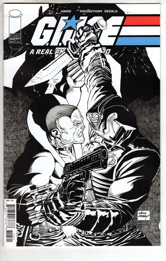 G.I. Joe A Real American Hero #313 Cover B Andy Kubert Black & White Variant