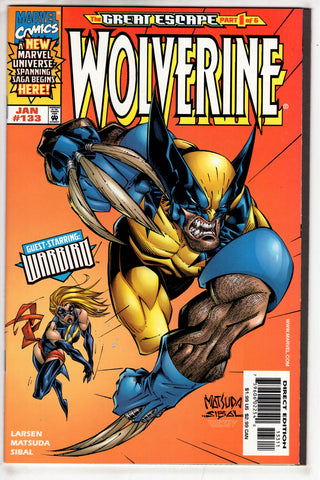 Wolverine (1988 series) #133 [Direct Edition - 50/50 Split - Jeff Matsuda Cover] - Packrat Comics