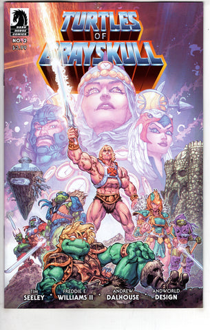 MASTERS OF UNIVERSE TMNT TURTLES OF GRAYSKULL #2 CVR A WILLI - Packrat Comics