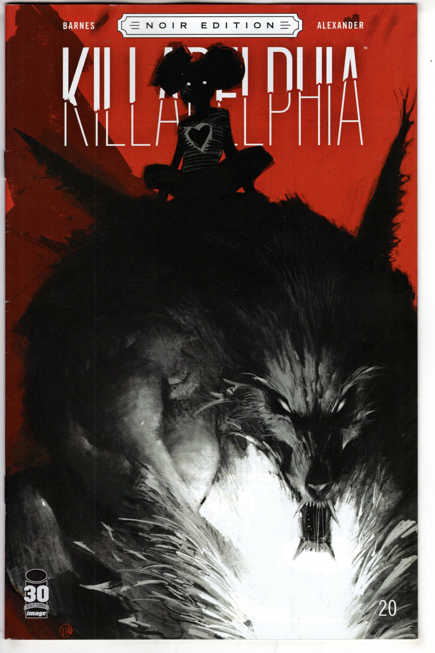 KILLADELPHIA #20 CVR C B&W ED - Packrat Comics