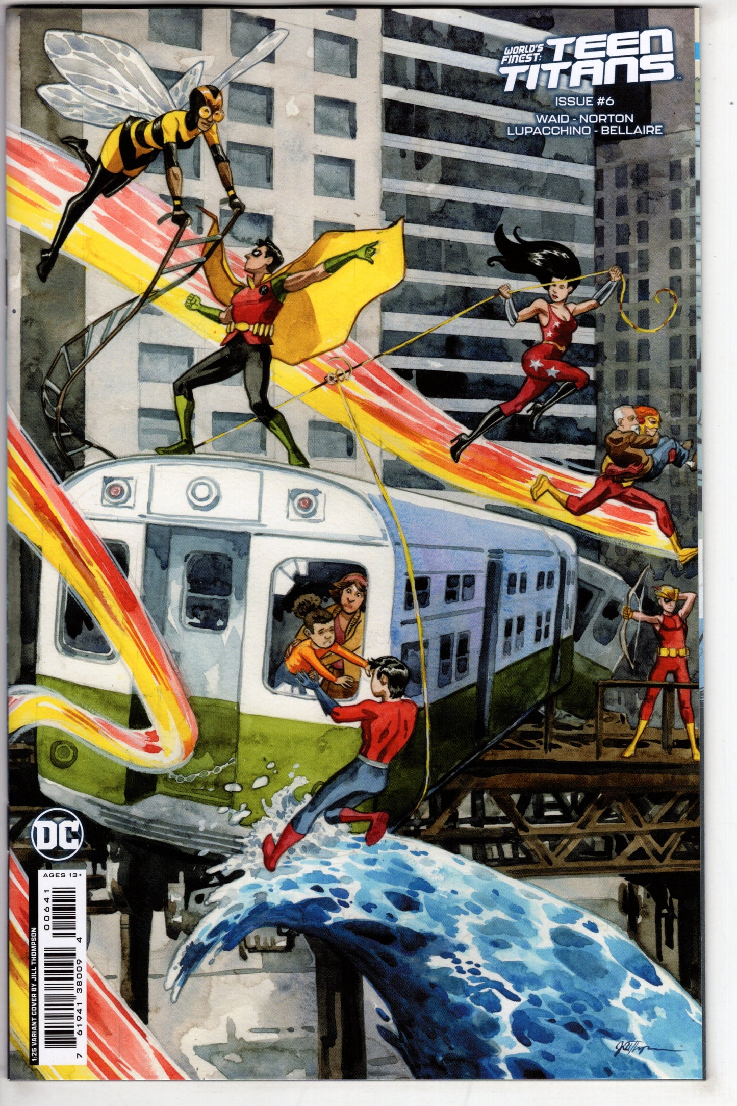 Worlds Finest Teen Titans #6 (Of 6) Cover D 1 in 25 Jill Thompson Card Stock Variant - Packrat Comics