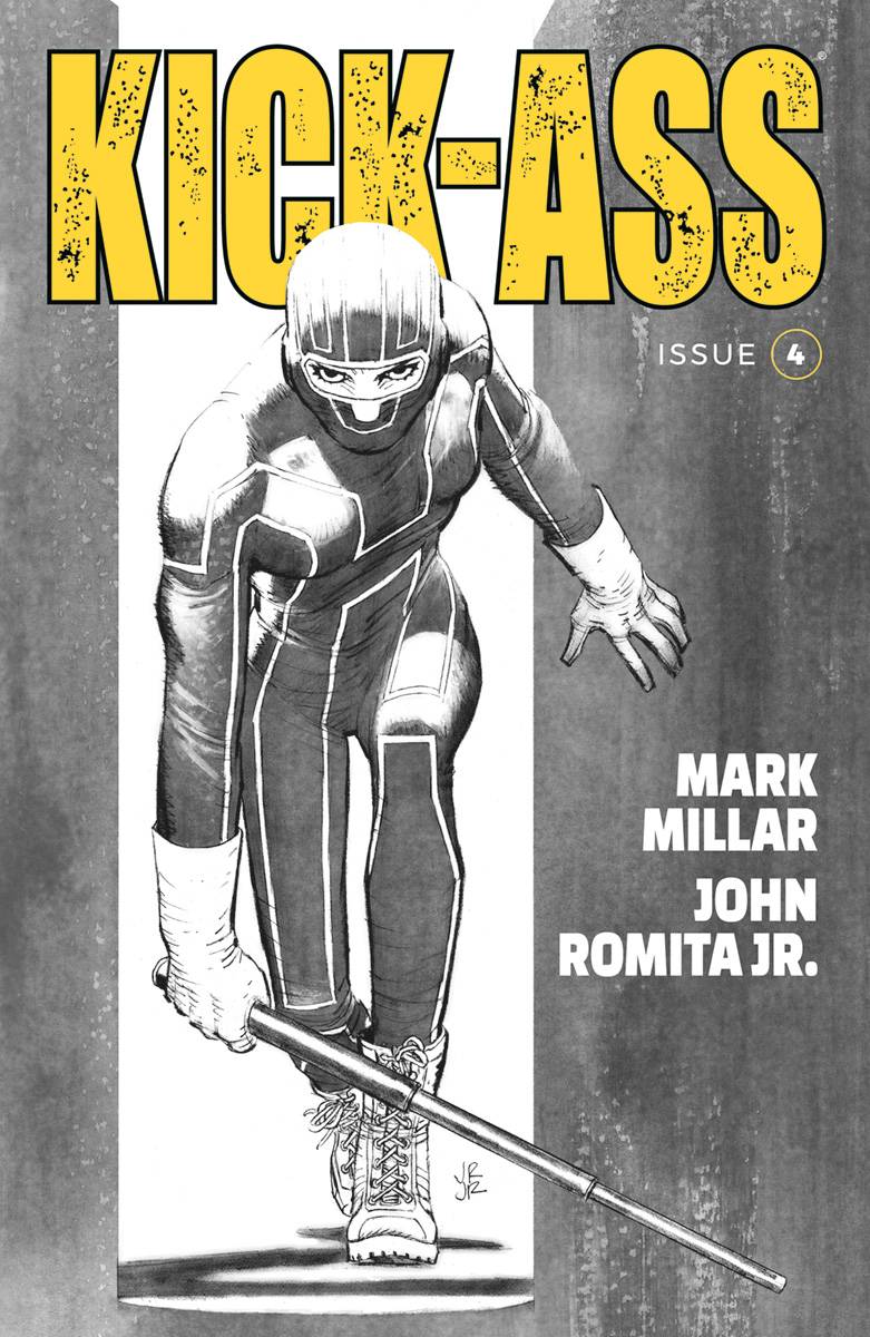 KICK-ASS #4 CVR B B&W ROMITA JR (MR) - Packrat Comics