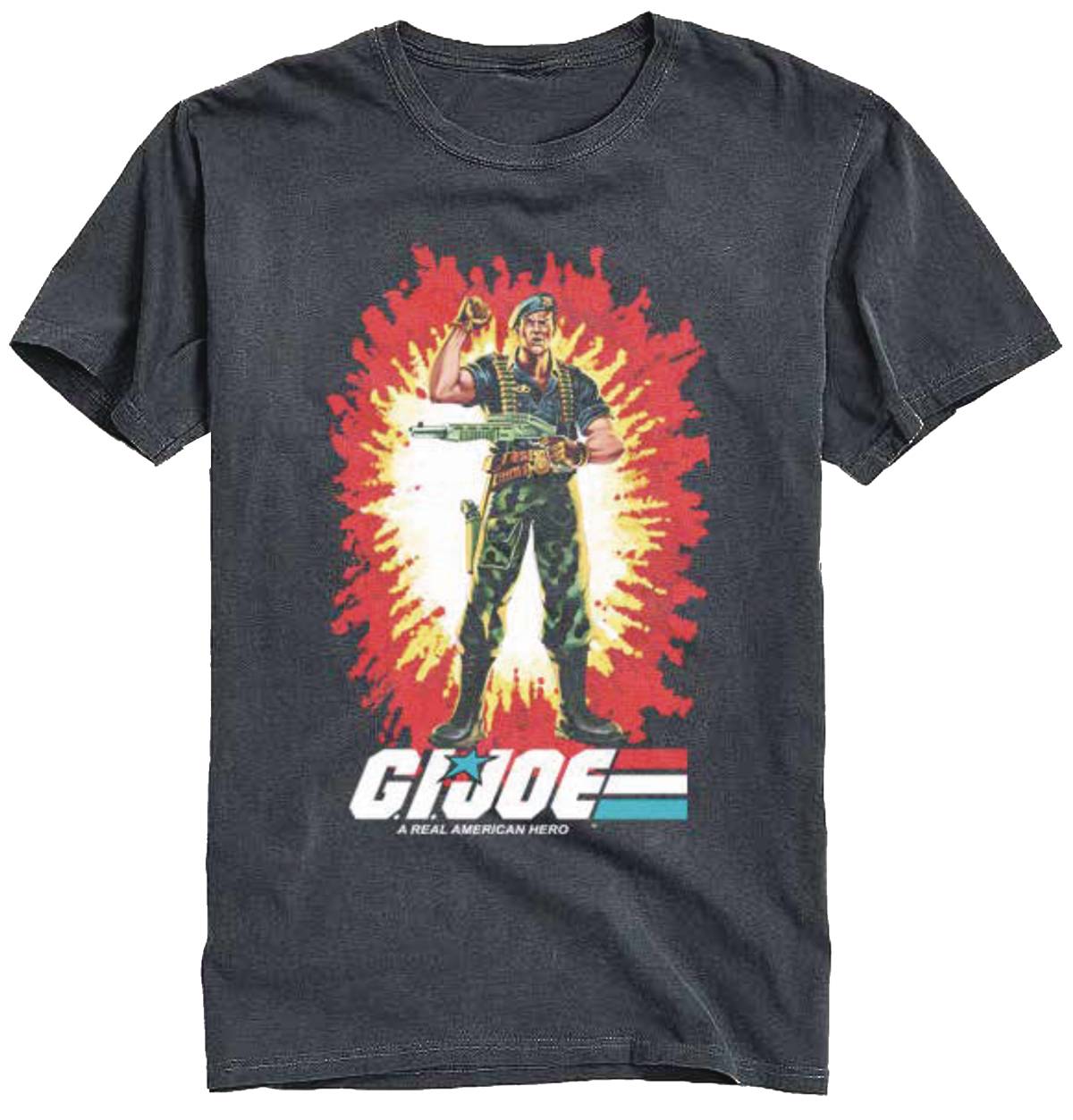 GI JOE A REAL AMERICAN HERO VINTAGE BLACK T/S - Packrat Comics