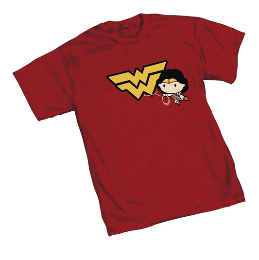 DC HEROES WONDER WOMAN LASSO SYMBOL T/S - Packrat Comics