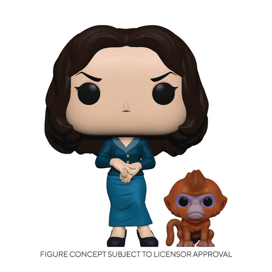 POP & BUDDY HIS DARK MATERIALS MRS COULTER W/ DAEMON VIN FIG - Packrat Comics