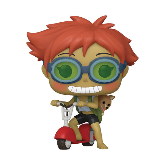 POP ANIMATION COWBOY BEBOP EDWARD ON SCOOTER W/ EIN VIN FIG - Packrat Comics